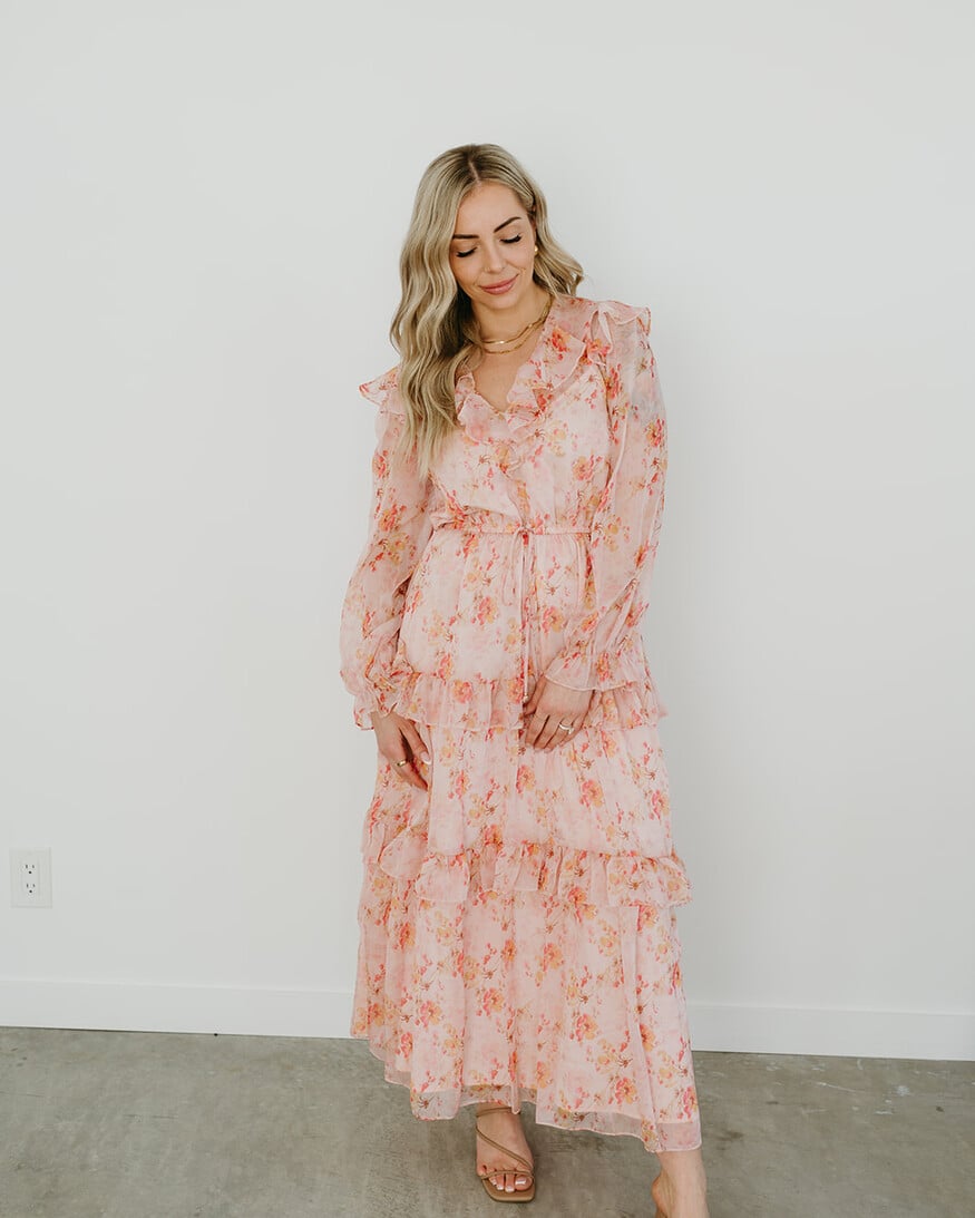 Lucy Paris Felicity Tiered LS Dress