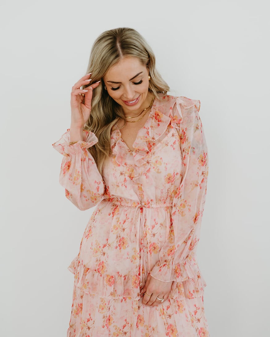 Lucy Paris Felicity Tiered LS Dress