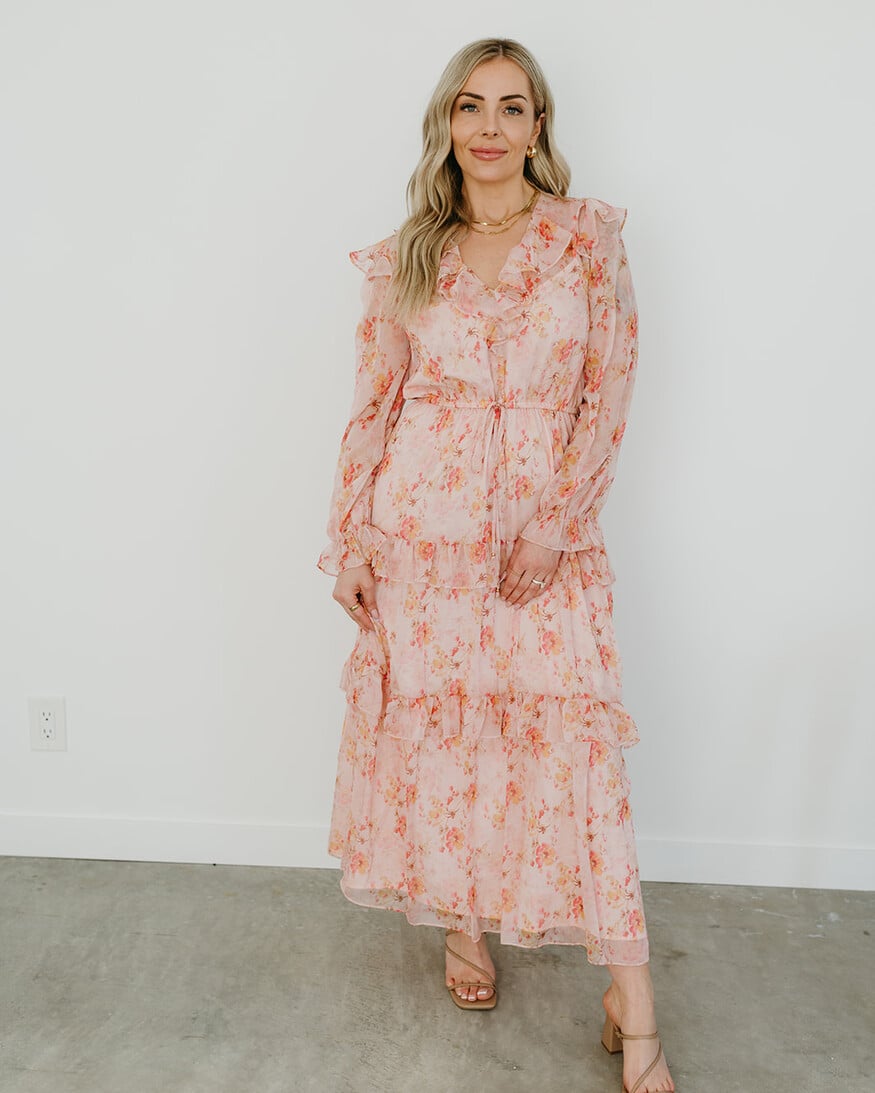 Lucy Paris Felicity Tiered LS Dress