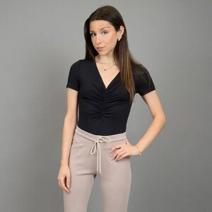 RD Style Viola SS Shirred Bodysuit