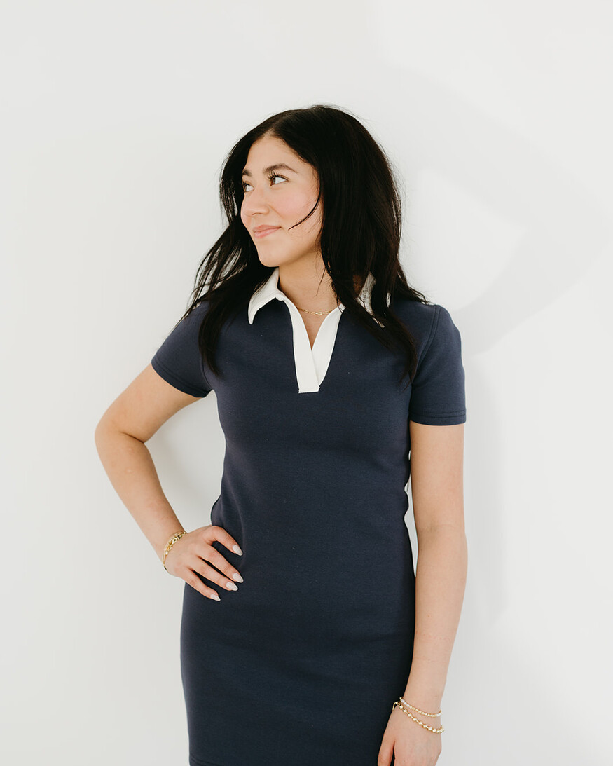 RD Style Varly Soft Knit Collar Mini