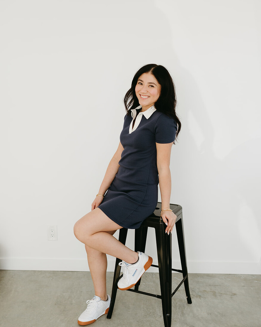 RD Style Varly Soft Knit Collar Mini