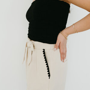 Compass Embroidered Shorts