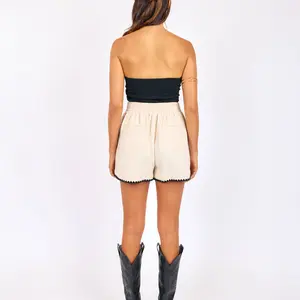 Compass Embroidered Shorts