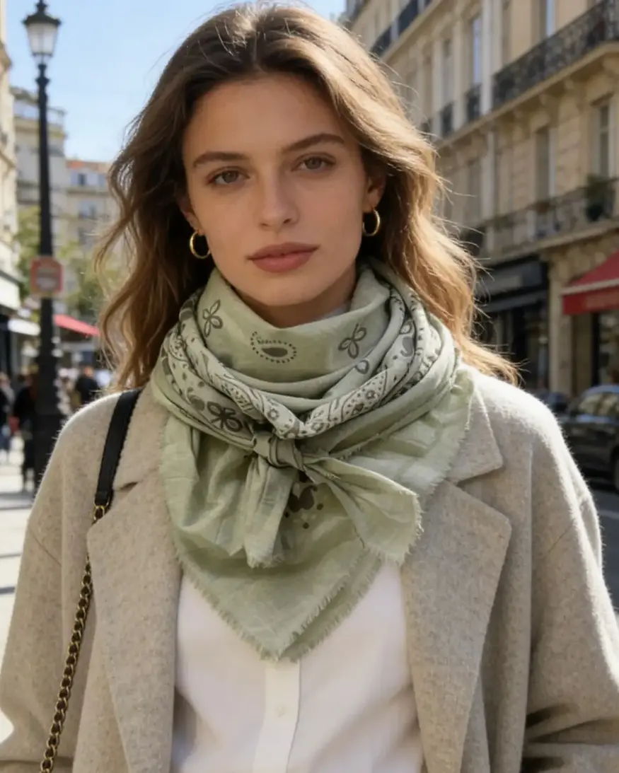 Cotton Square Scarf