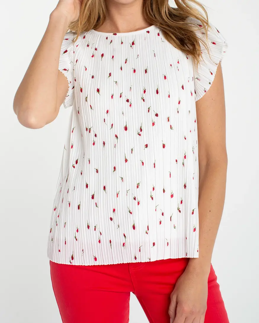 Liverpool Flutter Sleeve Knit Top