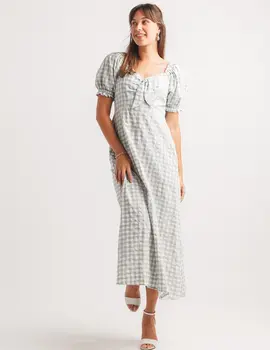 Papillon Suzie Gingham Puff Sleeve