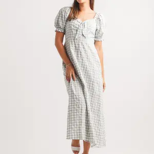Papillon Suzie Gingham Puff Sleeve