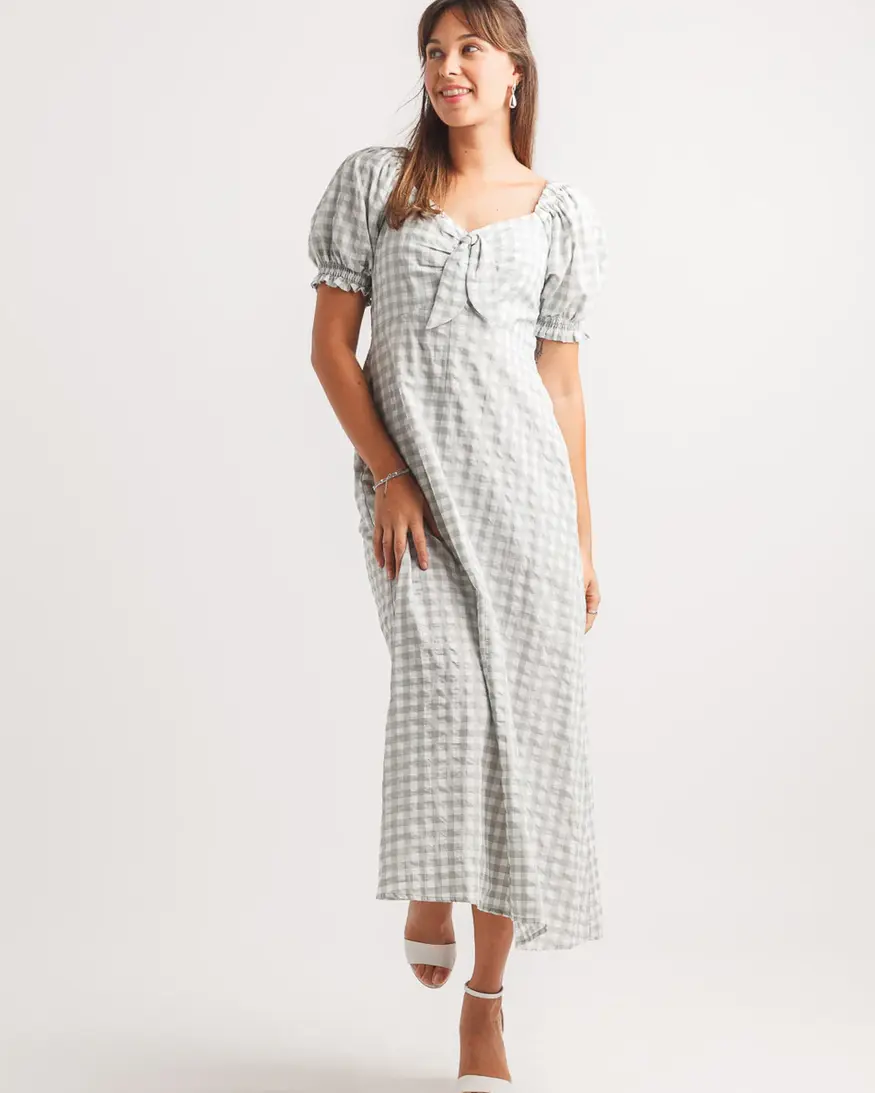 Papillon Suzie Gingham Puff Sleeve