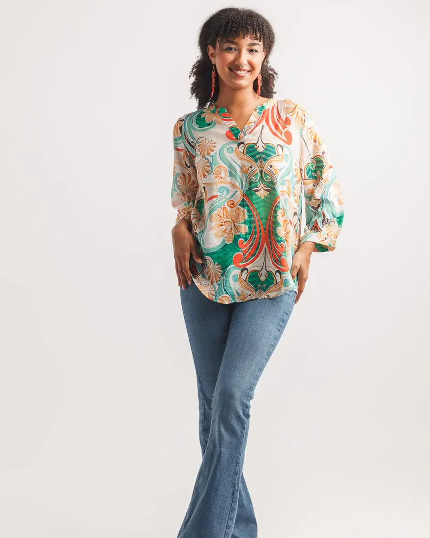 Papillon Sammy Abstract Blouse