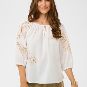Cream Brianna Blouse