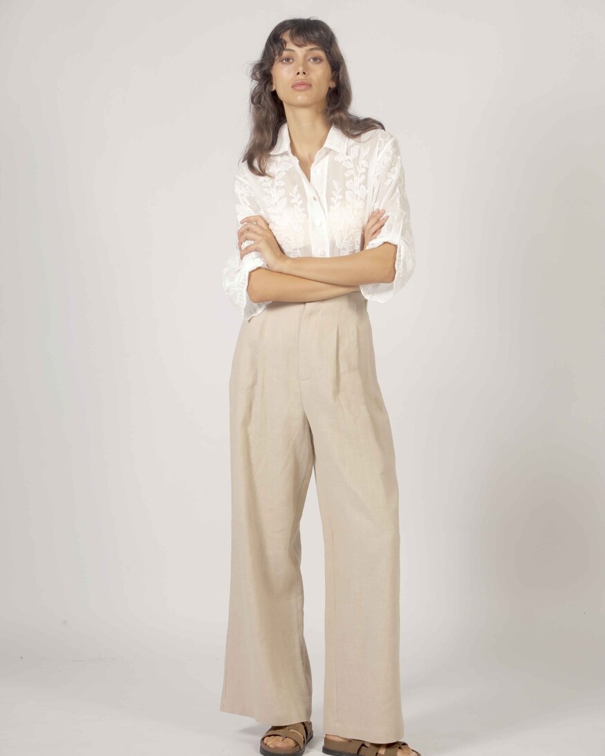 The Korner Khloe Collared Blouse