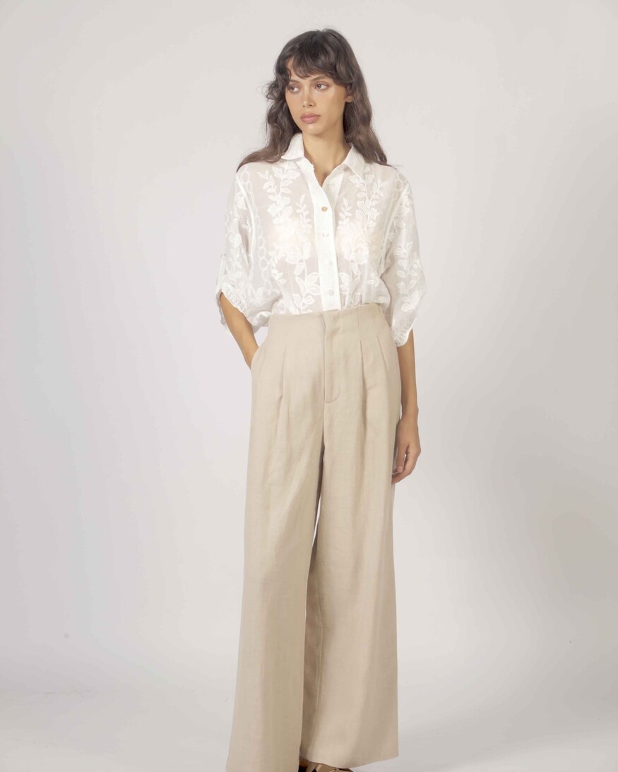 The Korner Khloe Collared Blouse