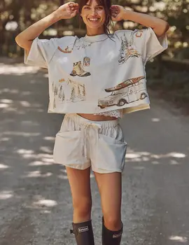 Free People Mountain View Graphic Tee