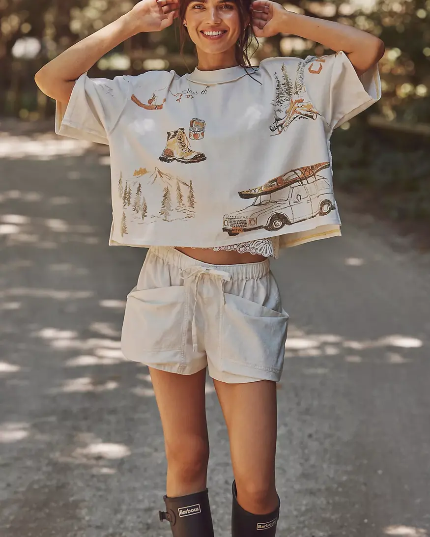 Free People Mountain View Graphic Tee