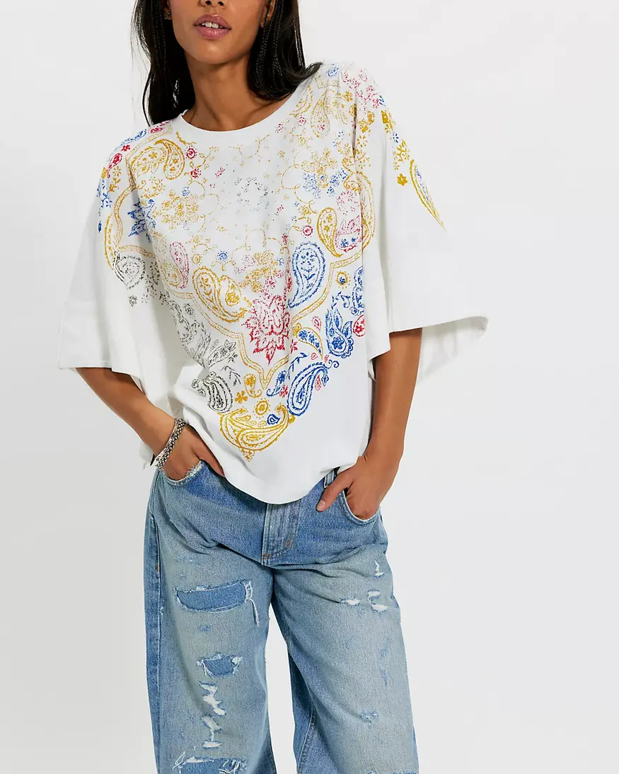 Free People Heirloom Printed Tee