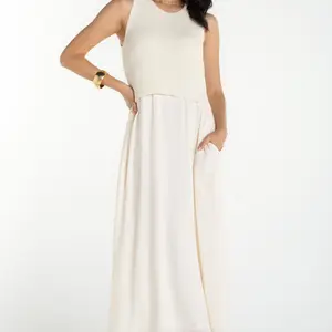 Liverpool Slvlss Sweater Woven Dress