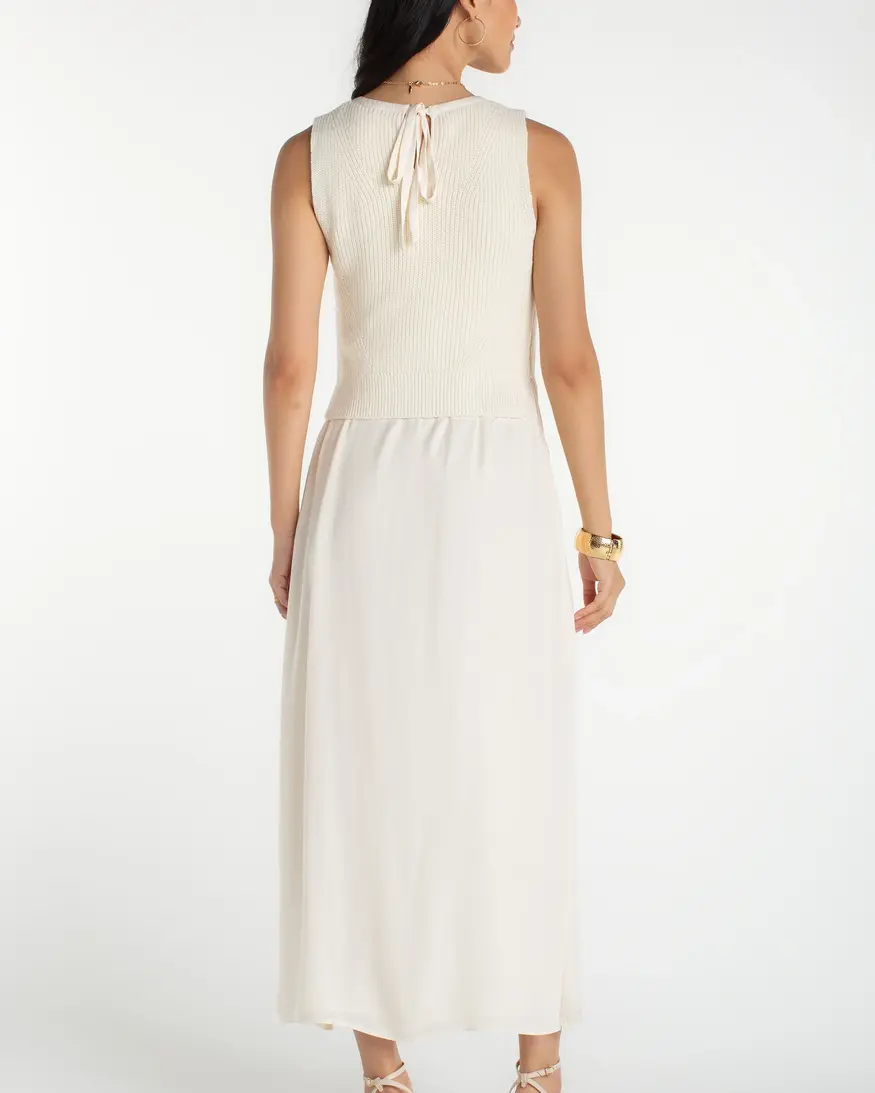 Liverpool Slvlss Sweater Woven Dress