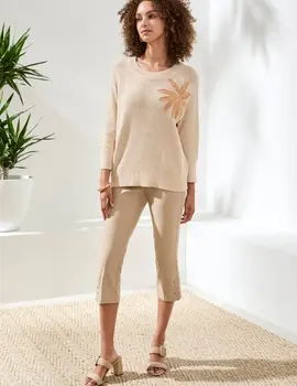 Tribal Lavera Embroidered Knit