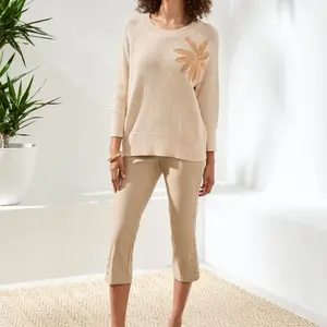 Tribal Lavera Embroidered Knit