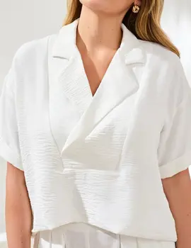 Tribal Lassey Popover SS Shirt