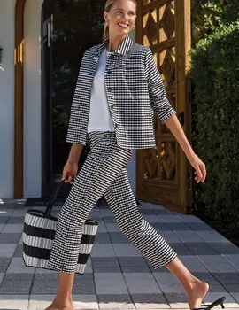 Tribal Lealie Gingham Jacket