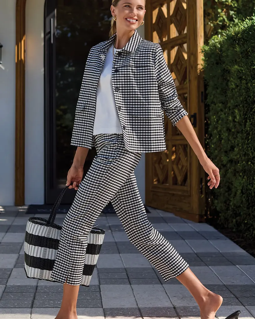 Tribal Lealie Gingham Jacket