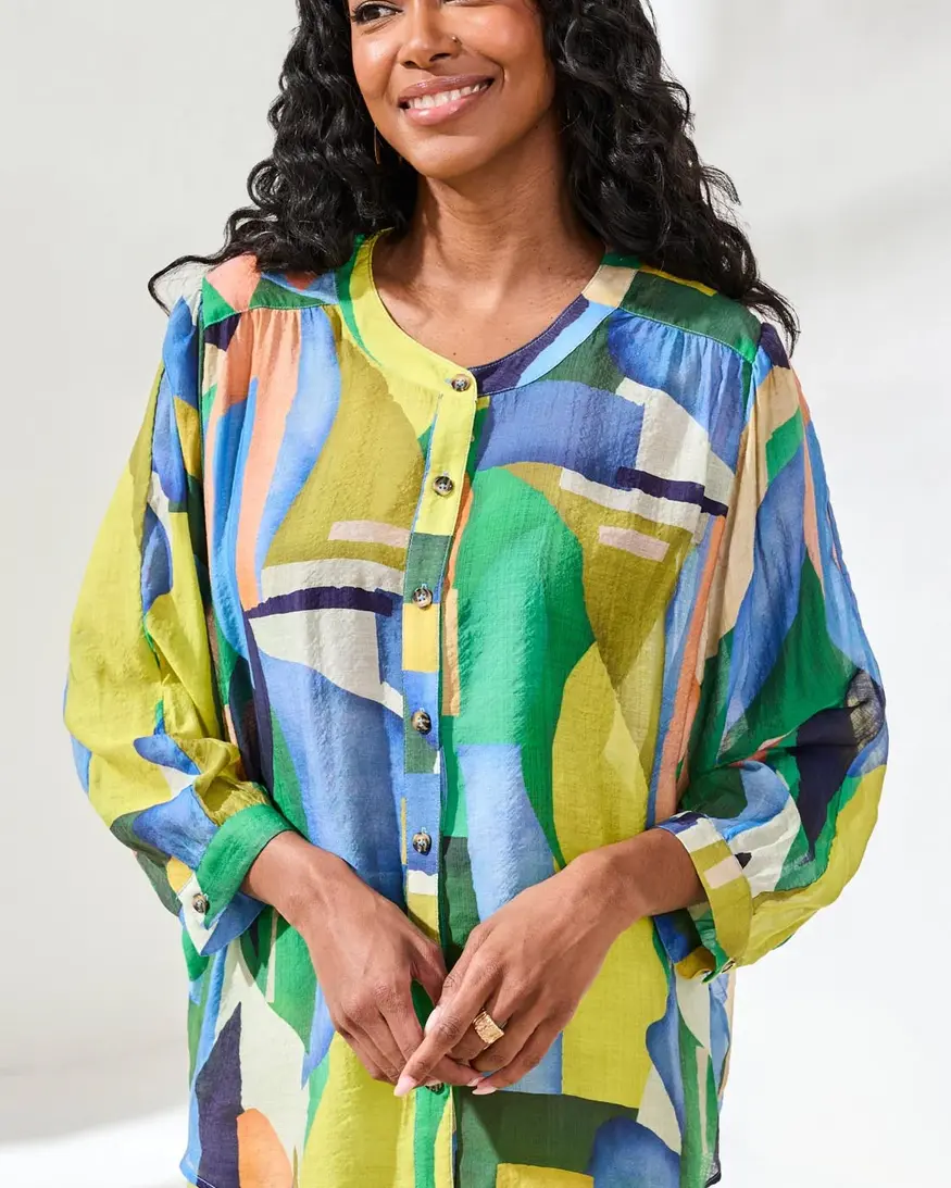 Tribal Lenie Dolman Slv Blouse