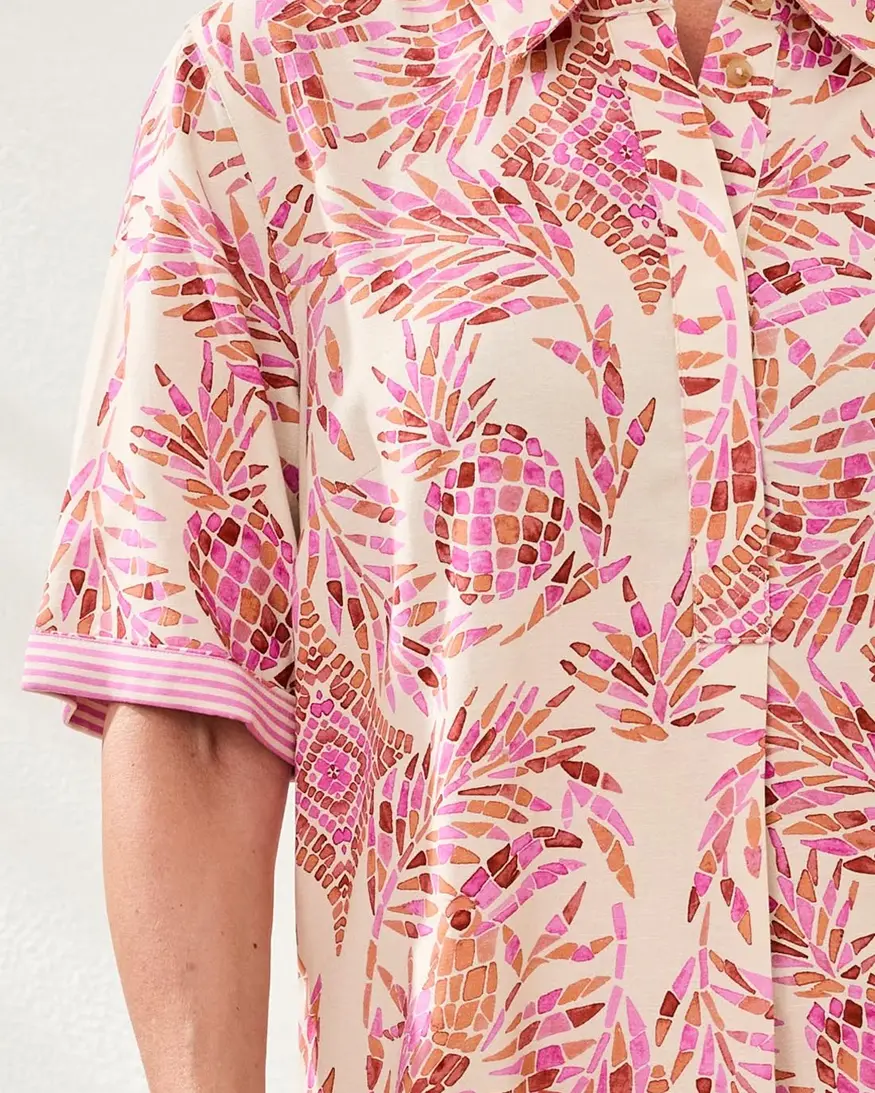 Tribal Lonee 1/2 Button Frnt Dress