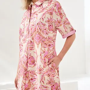 Tribal Lonee 1/2 Button Frnt Dress