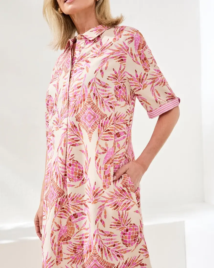 Tribal Lonee 1/2 Button Frnt Dress