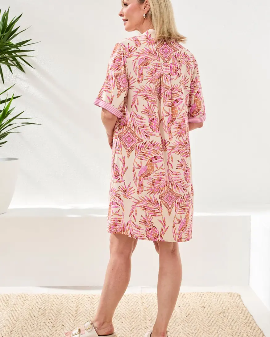 Tribal Lonee 1/2 Button Frnt Dress