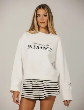 Brunette The Label France Wide Arm Crew