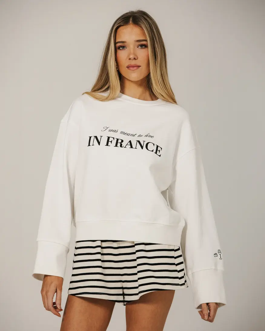 Brunette The Label France Wide Arm Crew