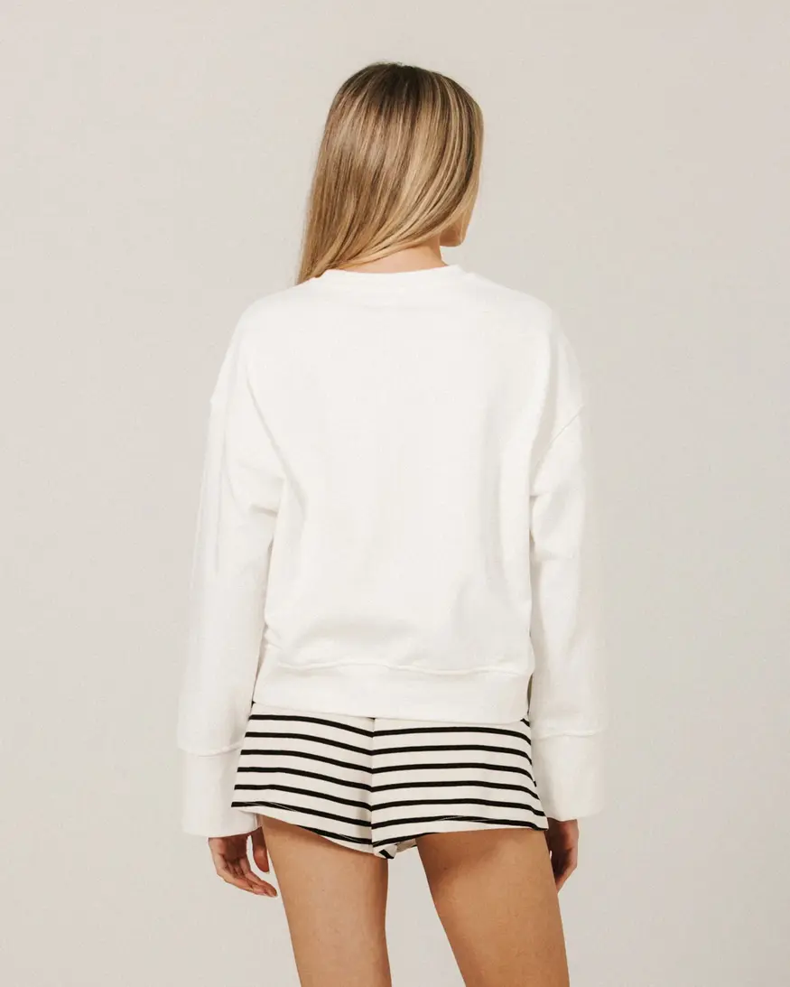 Brunette The Label France Wide Arm Crew