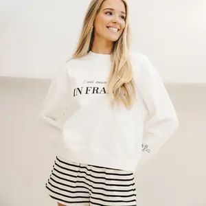 Brunette The Label France Wide Arm Crew