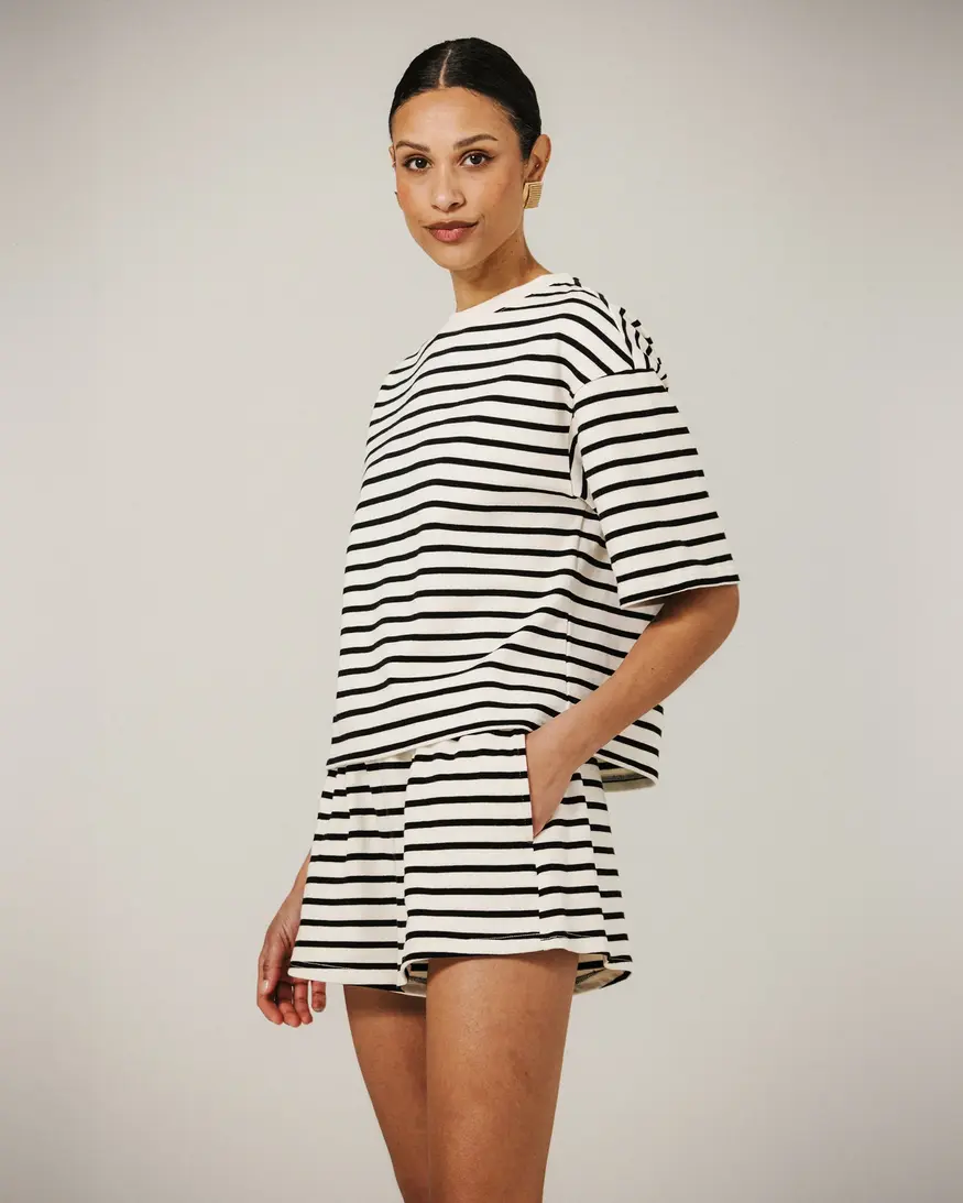 Brunette The Label Striped T-Shirt