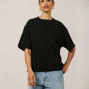 Brunette The Label Polka Dot Boxy Tee