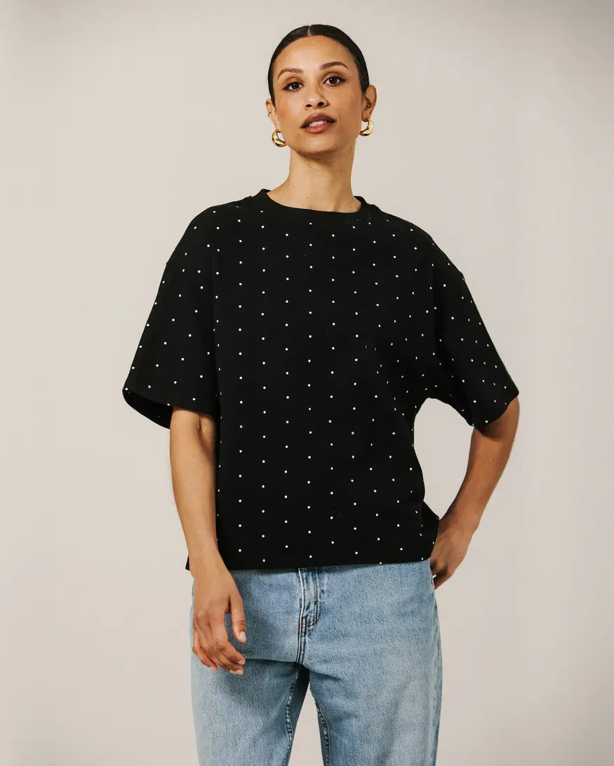Brunette The Label Polka Dot Boxy Tee