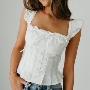 Layette Poplin Crop Top