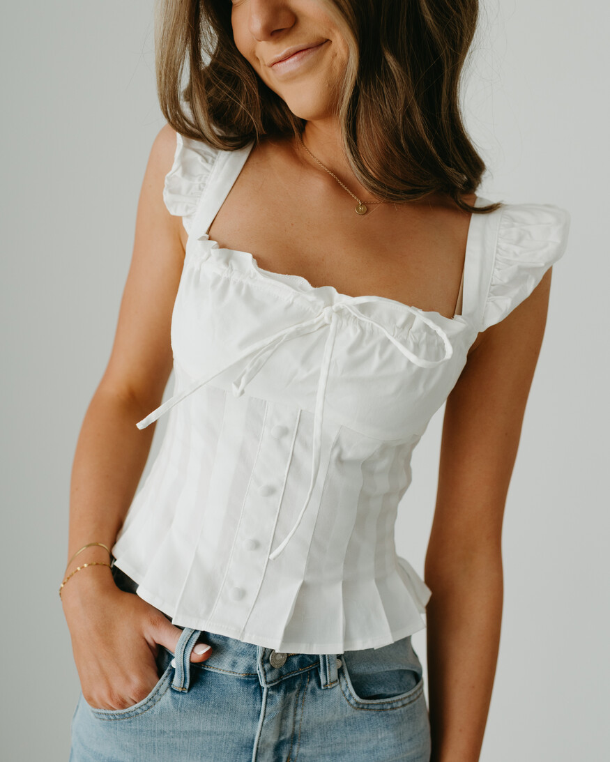Layette Poplin Crop Top