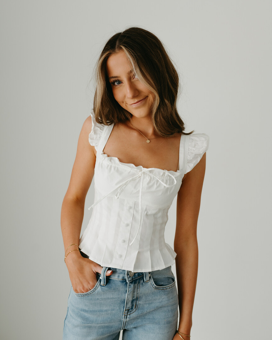 Layette Poplin Crop Top