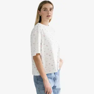 Brunette The Label Floral Boxy Tee