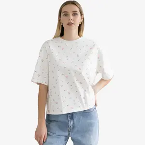 Brunette The Label Floral Boxy Tee