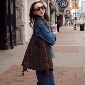 Brave Leather Avah Suede Bag