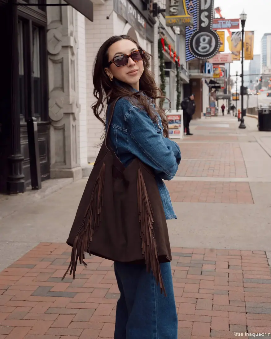 Brave Leather Avah Suede Bag