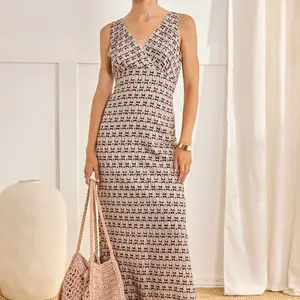 NKN Lerisita Retro Print Maxi