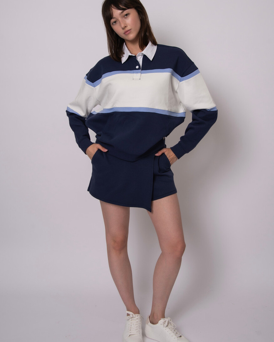 RD Style Esther Soft Knit Polo Pullover
