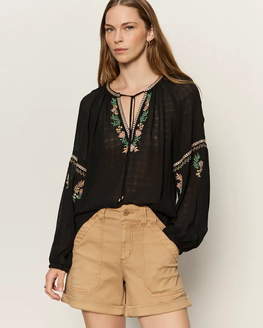 Sanctuary Raye Embroidered Blouse