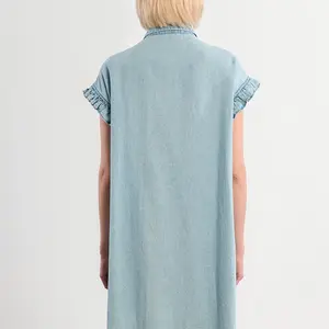 Molly Bracken Miriam Smock Denim Mini